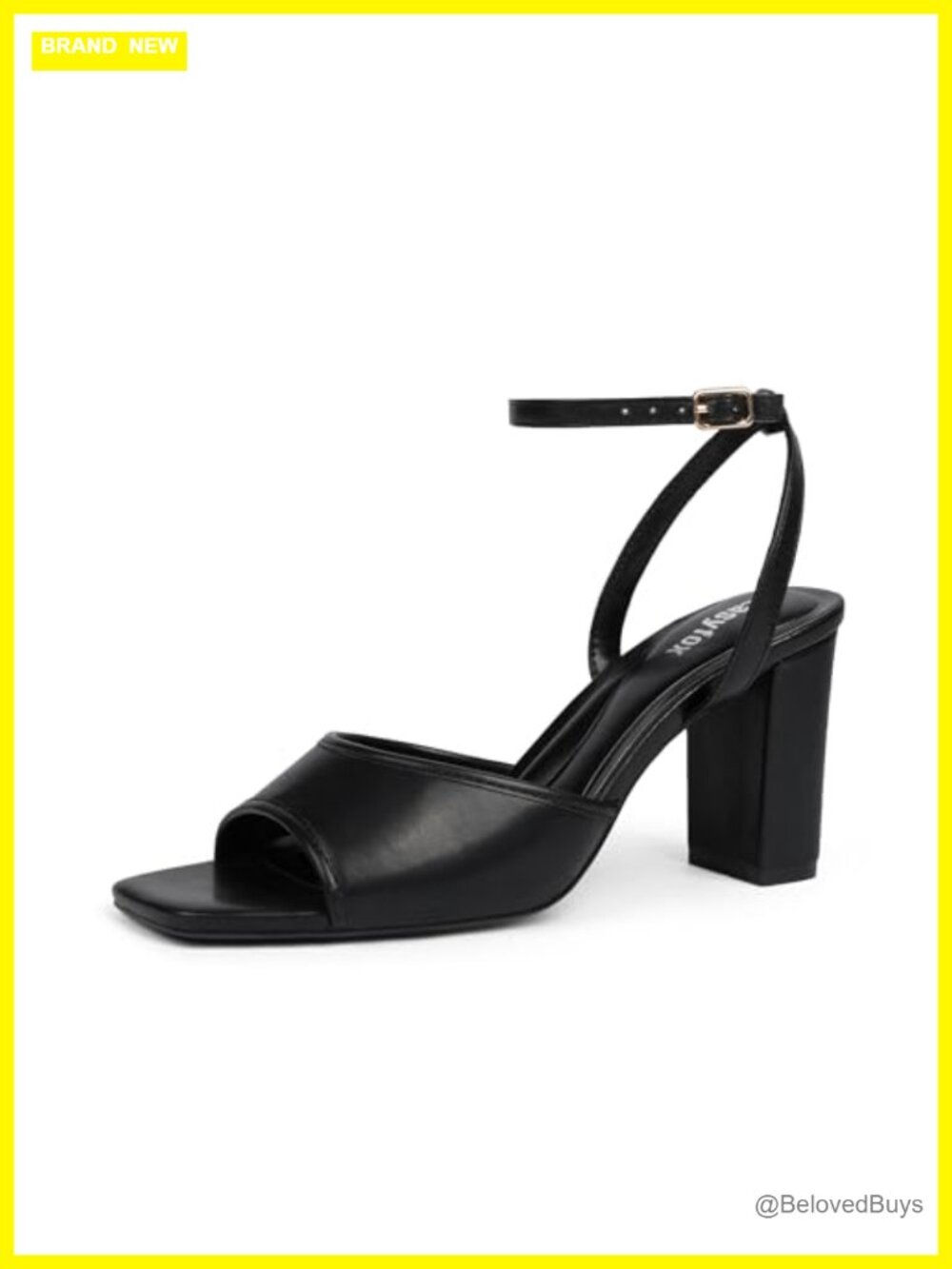 Open Toe Chunky Heels Ankle Strap High Heeled Sandals Women Block Heel